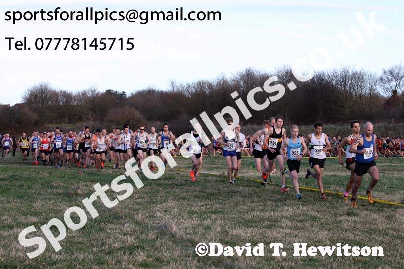 Senior mens North Eastern Cross Country, 2018 Northern Cross Country Champs., Wrekenton, Gateshead. Photo:  David T. Hewitson/Sports for All Pics